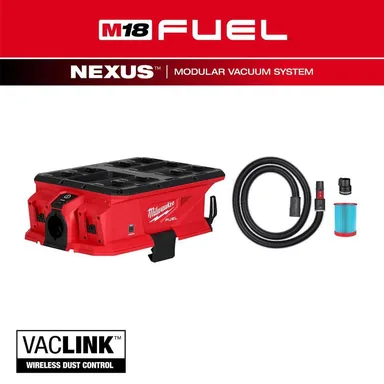Milwaukee 0926-20, bare tool: M18 FUEL NEXUS Dual Battery Wet/Dry Vacuum Motor Head w/ PACKOUT Compatibility & VACLINK
