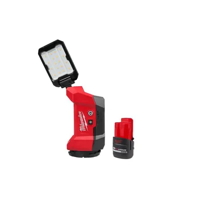 Milwaukee 2350-20-48-11-2425, bundle: M12 ROVER Multi-Directional Flood Light w/ PACKOUT Compatibility w/M12 12V Li-Ion CP HO 2.5 Ah Battery Pack