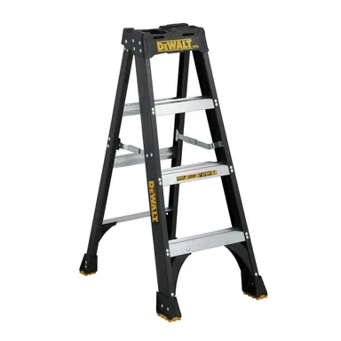 DeWalt DXL3010-04, unpowered: 4 ft. Fiberglass Step Ladder(8.5 ft. Reach), 300 lbs. Load Capacity Type IA