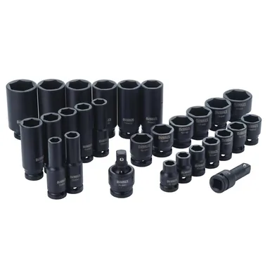 DeWalt DWMT19244, accessory: 1/2 in. Drive SAE Impact Socket Set (28-Piece)