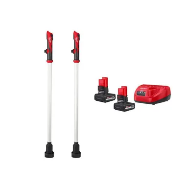 Milwaukee 2579-20-2579-20-48-59-2450P, bundle: M12 12-Volt Lithium-Ion Cordless 9 GPM Submersible Stick Water Transfer Pump (2-Pack) with (2) 5Ah Batteries and Charger