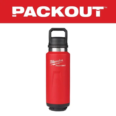 Milwaukee 48-22-8397R, accessory: PACKOUT Red 36 oz. Insulated Bottle with Chug Lid (photograph from the Home Depot listing)