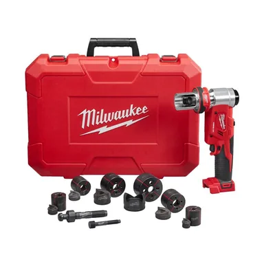 Milwaukee 2677-02, kit: M18 18V Lithium-Ion Cordless FORCE LOGIC 1/2 in.-2 in. 6 Ton Knockout Tool