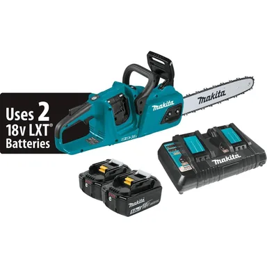 Makita XCU07PT, kit: Makita XCU07PT 36V (18V X2) LXT Brushless 14" Chain Saw Kit (5.0Ah)