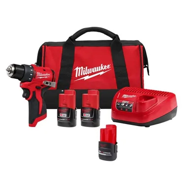 Milwaukee 3401-22-48-11-2425, bundle: M12 12-Volt Lithium-Ion Brushless Cordless Subcompact Brushless Drill Driver Kit with CP High Output 2.5 Ah Battery Pack