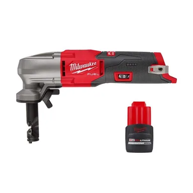 Milwaukee 2476-20-48-11-2425, bundle: M12 FUEL 12V Lithium-Ion Brushless Cordless 16-Gauge Variable Speed Nibbler W/(1) M12 High Output 2.5Ah Battery