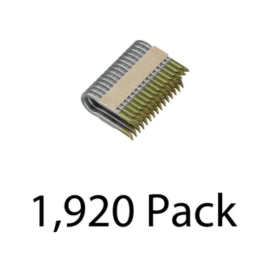 DeWalt DFS9175B1GX2, accessory: 1.75 in. x 9-Gauge Galvanized Barbed Paper Tape Fencing Staples 2 Boxes (960 per Box)