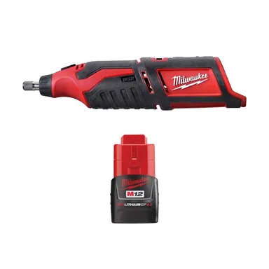 Milwaukee 2460-20-48-11-2420, bundle: M12 12V Lithium-Ion Cordless Rotary Tool W/M12 2.0 Ah Compact Battery Pack