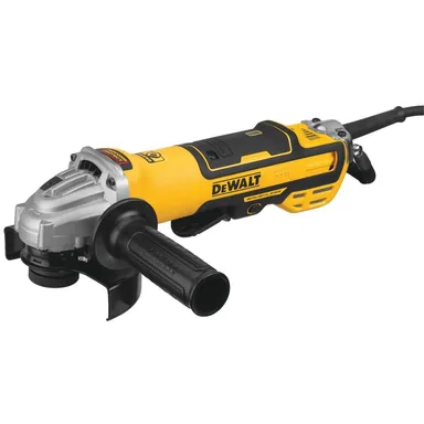 DeWalt DWE43214NVS, standalone tool: 13 Amp Corded 5 in. Brushless Small Angle Grinder with No-Lock-On Paddle Switch and Variable Speed (photograph from the Home Depot listing)