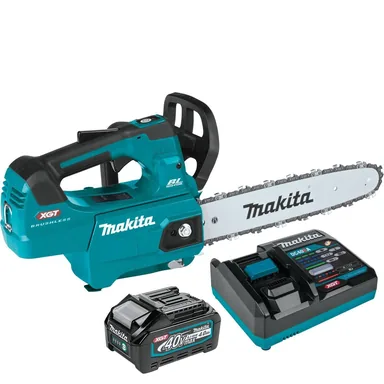 Makita GCU01M1, kit: Makita GCU01M1 40V max XGT Brushless Cordless 12" Top Handle Chain Saw Kit (4.0Ah)