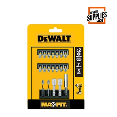 DeWalt DWABYTMF-19, accessory: Maxfit 1 in. Carbon Steel Driving Bit Set (19-Pieces) with Bit Holder