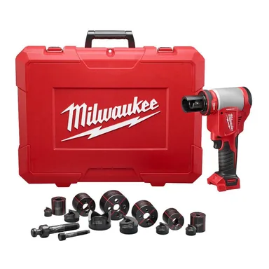 Milwaukee 2676-02, kit: M18 18V Lithium-Ion Cordless FORCE LOGIC 1/2 in.-2 in. 10 Ton Knockout Tool
