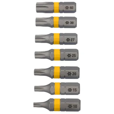 DeWalt DWAF1TS-7H, accessory: MAXFIT ULTRA 1 in. Torx Security Steel Screwdriving Bits (7-Pack)