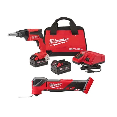 Milwaukee 2866-22-2836-20, bundle: M18 FUEL 18V Lithium-Ion Brushless Cordless Drywall Screw Gun Kit W/Oscillating Multi-Tool
