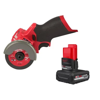 Milwaukee 2522-20-48-11-2450, bundle: M12 FUEL 12V Lithium-Ion Brushless Cordless 3 in. Cut Off Saw, & 5. 0Ah Battery