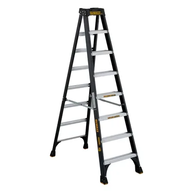 DeWalt DXL3010-08, unpowered: 8 ft. Fiberglass Stepladder, 12 ft. reach 300 lbs. Load Capacity, Type IA