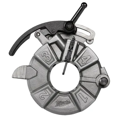 Milwaukee 49-16-5100, accessory: NPT Pipe Threading Die Head w/Micro-Adjust for MX Fuel Threading Machine (photograph from the Home Depot listing)
