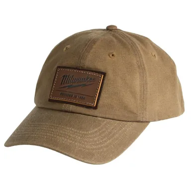 Milwaukee M772K, unpowered: Waxed Canvas Adjustable Hat-Khaki