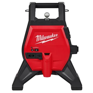 Milwaukee 3318-20, bare tool: M12 Compact Drain Line Inspection Powered Base for Inspection Sewer Cameras (photograph from the Home Depot listing)