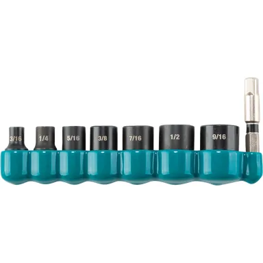 Makita E-01703, accessory: Makita E-01703 Impact XPS 8 Pc. 1/4" Drive 6-Point SAE Impact Socket Set w/ Standard Socket Adapter