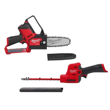 Milwaukee 2533-20-2527-20, bundle: M12 FUEL 8 in. 12V Lithium-Ion Brushless Cordless Battery Hedge Trimmer w/M12 FUEL 6 in. Hatchet Pruning Saw (2-Tool)