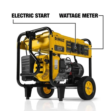 DeWalt DXGNR8000, standalone tool: 10,000/8,000-Watt Electric Start Gas Powered Portable Generator w/ CO protection for Jobsites and Home Power Outages