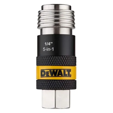 DeWalt DXCM036-0233, accessory: 1/4 in. Female NPT 5-in-1 Universal Safety Exhaust Coupler