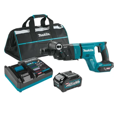 Makita GRH07M1, kit: Makita GRH07M1 40V max XGT Brushless Cordless 1-1/8" SDS-PLUS AVT Rotary Hammer (D-Handle) Kit, AFT, AWS Capable (4.0 Ah)