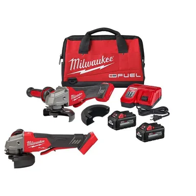 Milwaukee 2882-22-2888-20, bundle: M18 FUEL 18-Volt Lithium-Ion Brushless Cordless 4-1/2 in./5 in. Braking Grinder Kit w/M18 FUEL Grinder