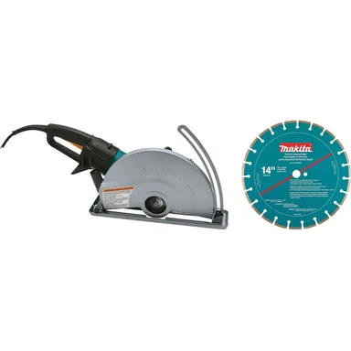 Makita 4114X, standalone tool: Makita 4114X Corded 14" SJS Electric Angle Cutter, with 14" Diamond Blade