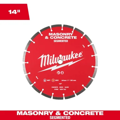 Milwaukee 49-93-9314, accessory: 14 in. Segmented Masonry & Concrete Diamond Blade
