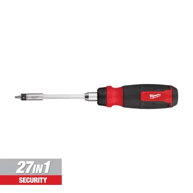 Milwaukee 48-22-2912, unpowered: 27 in. 1-Ratcheting Security Multi-Bit Screwdriver