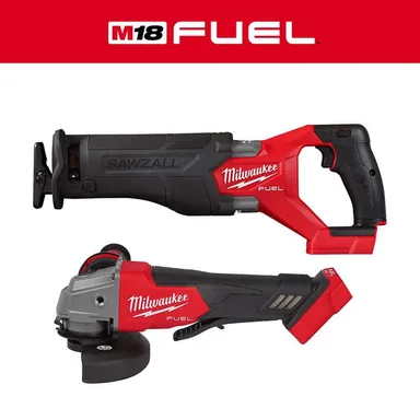 Milwaukee 2821-20-2880-20, bundle: M18 FUEL GEN-2 18V Lithium-Ion Brushless Cordless SAWZALL Reciprocating Saw W/M18 FUEL 4-1/2 in. Grinder