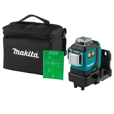 Makita SK700GD, bare tool: Makita SK700GD 12V max CXT Lithium-Ion Cordless Self-Leveling 360° 3-Plane Green Laser, Tool Only
