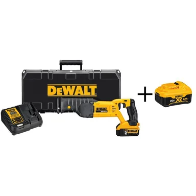 DeWalt DCS380P1DCB206, unclassified: 20V MAX Cordless Reciprocating Saw, (1) 20V 5. 0Ah Battery, and (1) 20V 6. 0Ah Battery