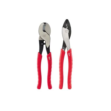 Milwaukee 48-22-6104-48-22-6103, bundle: 10 in. Cable Cutting Pliers and 9.5 in. Crimping Plier (2-Piece)