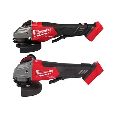 Milwaukee 3670-20-2880-20, bundle: M18 FUEL 18-Volt Lith-Ion Brushless Cordless 4-1/2 in./6 in. Braking Grinder w/ Paddle Switch w/ 4-1/2 in./5 in. Grinder