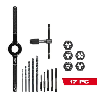 Milwaukee 49-22-5601, accessory: Metric Tap and Die Set (17-Piece)