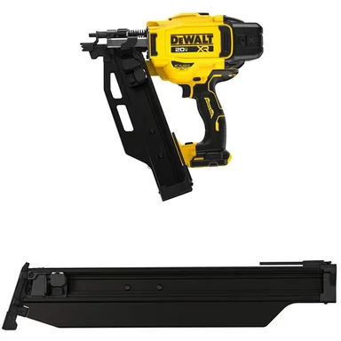 DeWalt DCN920BWDZN920, bundle: 20-Volt 3-1/2 in. 21° Cordless Framing Nailer (Tool-Only) and Extended Magazine for 21° Framing Nailers