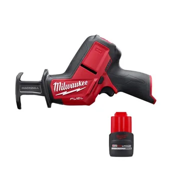 Milwaukee 2520-20-48-11-2425, bundle: M12 FUEL 12V Lithium-Ion Brushless Cordless HACKZALL Reciprocating Saw w/CP High Output 2.5 Ah Battery Pack