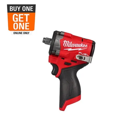 Milwaukee 2563-20, bare tool: M12 FUEL 12V Lithium-Ion Brushless Cordless Stubby 1/2 in. Impact Wrench (Tool-Only)