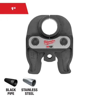 Milwaukee 49-16-2452B, accessory: 1 in. IPS Black Iron Pipe/Steel Press Tool Jaw for M12 Force Logic Press Tool