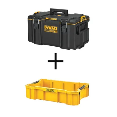 DeWalt DWST08300WST08120, accessory: Toughsystem 2.0 Large Tool Box and 2.0 Deep Tool Tray