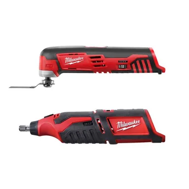 Milwaukee 2426-20-2460-20, bundle: M12 12-Volt Lithium-Ion Cordless Oscillating Multi-Tool with M12 12-Volt Lithium-Ion Cordless Rotary Tool