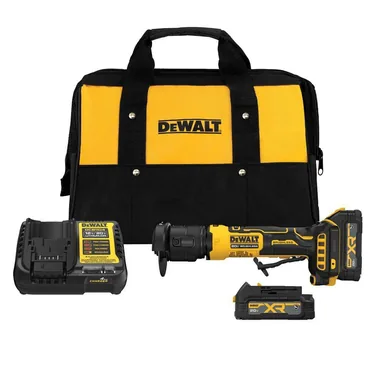 DeWalt DCG430GE2, kit: ATOMIC 20V MAX Lithium-Ion Cordless Brushless 3 in. Cut-Off Tool Kit with (2) 1.7 Ah Batteries, Charger and Kitbag
