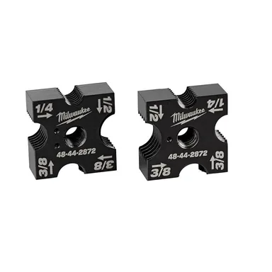 Milwaukee 48-44-2872, accessory: 1/4 in./3/8 in./1/2 in. Replacement Threaded Rod Cutting Die Set (photograph from the Home Depot listing)
