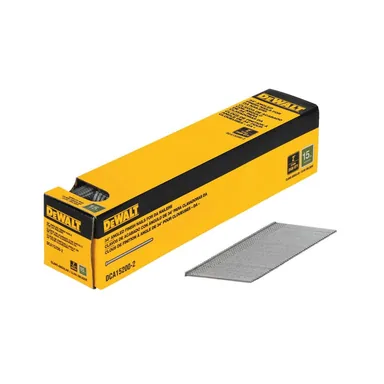 DeWalt DCA15200-2, accessory: 2 in. x 15-Gauge Bright Finish Angled Finish Nails (2500 Pieces) (photograph from the Home Depot listing)