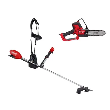 Milwaukee 3015-20-3004-20, bundle: M18 FUEL 18V Lithium-Ion Brushless Cordless Brush Cutter with M18 FUEL 8 in. HATCHET Pruning Saw 2-Tool)