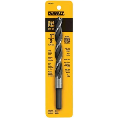 DeWalt DW1714, accessory: 1/2 in. Steel Brad Point Drill Bit