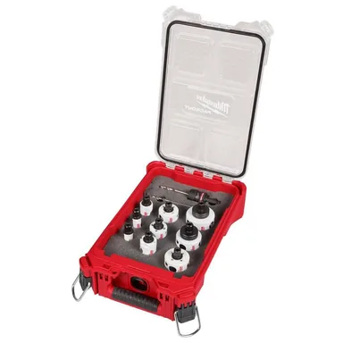 Milwaukee 49-22-4702, accessory: Hole Dozer Bi-Metal Hole Saw PACKOUT Kit (12-Piece) with QUIK-LOK Arbor System